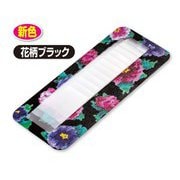長財布に入れる カードケース 花柄ブラック