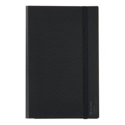 BIZRACK（ビズラック） 2つ折りクリヤーブック（固定式・サイドスローR） ブラウンブラック ラ-BRFL10D
