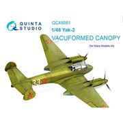 Yak-2 バキュームキャノピー （マーズモデル用） [1/48 ディティールアップパーツ]
