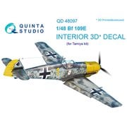 Bf109E 内装3Dデカール （タミヤ用） [1/48 エアクラフト用デカール]