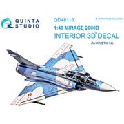 ミラージュ2000B 内装3Dデカール （キネティック用） [1/48 エアクラフト用デカール]