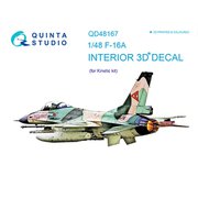 F-16A 内装3Dデカール （キネティック用） [1/48 エアクラフト用デカール]