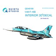F-16B 内装3Dデカール （キネティック用） [1/48 エアクラフト用デカール]