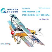アルバトロス D.III 内装3Dデカール （エデュアルド用） [1/48 エアクラフト用デカール]