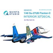 Su-27UB 内装3Dデカール （キティホーク用） [1/48 エアクラフト用デカール]