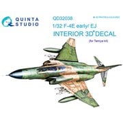 F-4E （初期型）/F-4EJ 内装3Dデカール （タミヤ用） [1/32 エアクラフト用デカール]