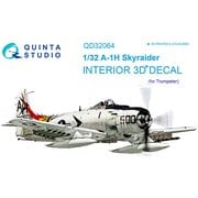 A-1H スカイレーダー 内装3Dデカール （トランぺッター用） [1/32 エアクラフト用デカール]
