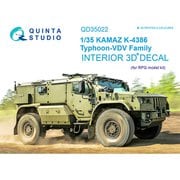 ロシア 装輪装甲車 タイフーン VDV K-4386 （各種） 内装3Dデカール（RPGスケールモデル用） [1/35 ミリタリー用デカール]