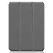 iPad mini 2021(第6世代) ペンシル収納付き レザーケース グレー IQ-IM6A-GY