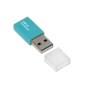 USB2.0 カードリーダー ブルー CRW-MSD78BL