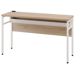 電源タップ収納付デスク 幅115cm×奥行40cm ライトナチュラル/ホワイト CSD-1150