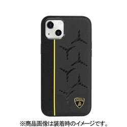 ランボルギーニ公式ライセンス 本革+カーボン 背面ケース iPhone 13用 LB-TPUPCIP13-AV/D12-YW