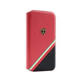ランボルギーニ公式ライセンス 本革 手帳型ケース iPhone 13 Pro用 LB-TPUFCIP13P-HU/D11-RD