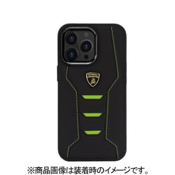 ランボルギーニ公式ライセンス 本革 背面ケース iPhone 13 Pro用 LB-TPUPCIP13P-HU/D16-GN