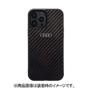 アウディ公式ライセンス品 リアルカーボン背面ケース iPhone 13 Pro Max用 AU-TPUPCIP13PM-R8/D2-BK