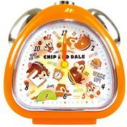 さんかくおにぎりのような目覚まし時計 DN-5520337CD ディズニー おむすびクロック ハ-トフル チップ&デール