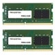 64GB （32GB 2枚組） DDR4-3200 260PIN SODIMM DDR4-3200（PC4-3200）対応 増設用メモリーモジュール PDN4/3200-32GX2