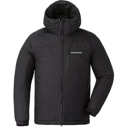モンベル　シャルモパーカ　黒×グレー　Sサイズ　メンズ シャルモパーカ Men's｜モンベル