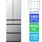 冷蔵庫 (498L・フレンチドア) 6ドア KWCシリーズ ブラストシルバー R-KWC50R S