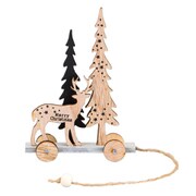 木製クリスマストローリー WG-7751