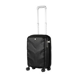 スーツケース 旅行日数目安：1～2泊 30L TSAロック搭載 機内持ち込み可 超軽量PPファイバーファスナーキャリー ブラックカーボン 6030-47-BKCB