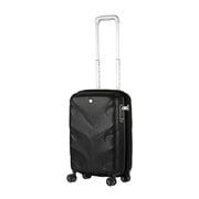 スーツケース 旅行日数目安:1~2泊 30L TSAロック搭載 機内持ち込み可 超軽量PPファイバーファスナーキャリー ブラックカーボン 6030-47-BKCB