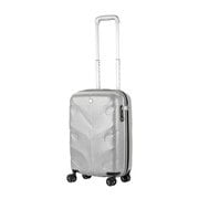 スーツケース 旅行日数目安:1~2泊 30L TSAロック搭載 機内持ち込み可 超軽量PPファイバーファスナーキャリー ホワイトカーボン 6030-47-WHCB