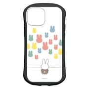 MF-244WH [ミッフィー iPhone 13 mini/12 mini対応 ハイブリッドガラスケース シルエット]