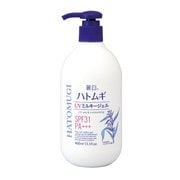 麗白 ハトムギ UVミルキージェル SPF31 PA+++大容量400ml