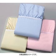 FLa1230320 [<京都西川>綿100％ベッドシーツ ブルー セミダブル]