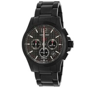 コンクエストV.H.P ブラックカーボン メンズ メタルベルト 並行輸入品 2年保証 L3.717.2.66.6