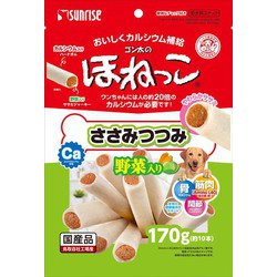 犬用おやつ 170g 国産 愛犬スナック ゴン太のほねっこ ささみつつみ 野菜入り