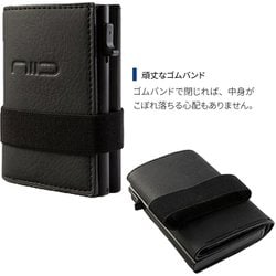 NIID Slide II Vegan Leather Mini Wallet Black