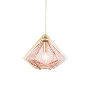 シャンデリア 1灯 ピンク 白熱電球付属/LED対応 OV-044/1 PK