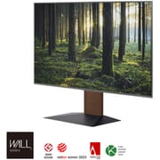 60~100V型対応 壁寄せテレビスタンド WALL V4 フロアタイプ ウォールナット WLTVJ5238