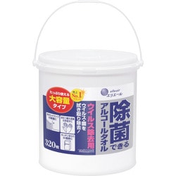 エリエール 除菌できるアルコールタオル ウィルス除去用 大容量 本体 320枚