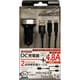 2ポート 4.8A DC充電器+USB-A to Type-C 2WAY 充電ケーブル 1m ブラック NR-DC48C-04BK