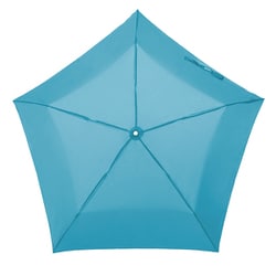 折りたたみ傘 ファイブスタープレミアムプラスワン 50cm 5本骨 UV加工/超撥水 水色 5PR353UH-RB
