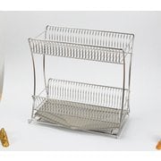 HB-5532 [サスティナ 18‐8ステンレス製水切りラック2段スリム スライド式]