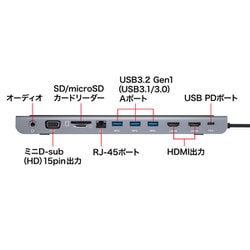 ヨドバシ.com - サンワサプライ SANWA SUPPLY USB-CVDK8 [USB Type-C