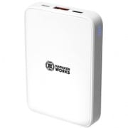 マグネット対応 ワイヤレスモバイルバッテリー 5000mAh 白 HWB-5000WH2