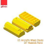 航空機車輪止め アメリカ空軍用 [1/48 レジン製ディティールアップパーツ]