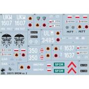 ポーランド軍 BRDM装甲偵察車 デカール Vol.2 [1/35 ミリタリー用デカール]