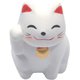 招き猫おみくじ 白 右手