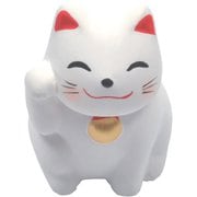招き猫おみくじ 白 右手