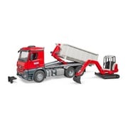 BR03624 [MB Arocs コンテナBOXトラック＆Schaeff HR16 ミニショベル]