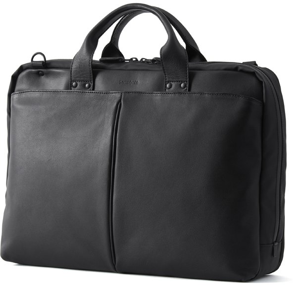 サムソナイト SamsoniteDV8*09001 [ハイブリッド レザーバッグ MODERNICLE（モダニクル）BRIEF CASE EXP 14インチPC対応 撥水加工 ブラック]Ω