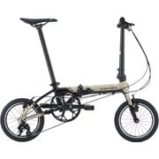 折りたたみ自転車 K3 14インチ 3段変速 シャンパン 22K3PN00