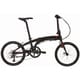 折りたたみ自転車 VERGE N8（ヴァージュ N8） 20インチ（406） 8段変速 マットブラック/レッド 22VRN8MBRD