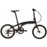 折りたたみ自転車 VERGE N8(ヴァージュ N8) 20インチ(406) 8段変速 マットブラック/レッド 22VRN8MBRD